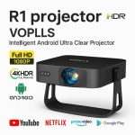VOPLLS R1 Projector built in Android , Bluetooth WIFI System